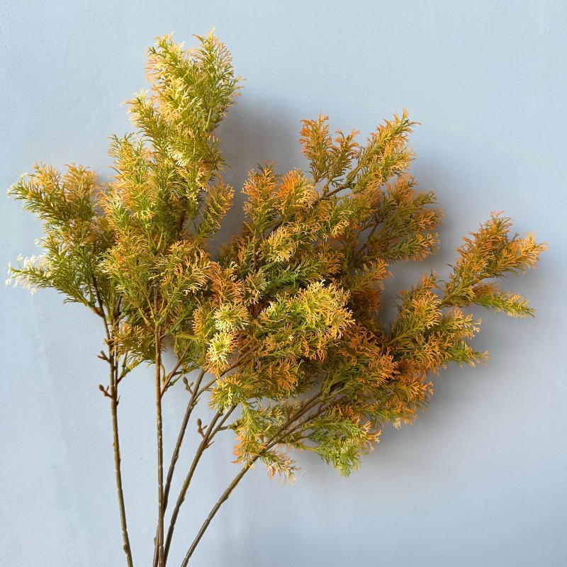 Christmas Tree Artificial - 人工色付き松の枝 長く枝が生い茂った植物をリアルに再現 リビングルーム ダイニングテーブル 結婚式場の装飾