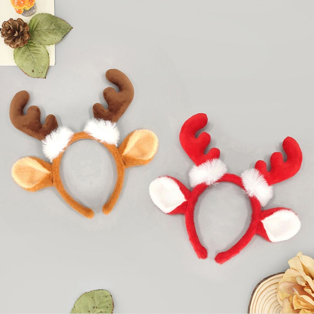 ぬいぐるみ鹿の角カチューシャ かわいいお祭りデザイン 鹿の耳 - Reindeer Antlers Headband のレビューと価格