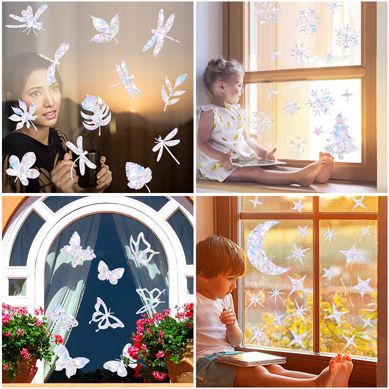 クリスマスウィンドウステッカーしがみつく、スノーフレークエル - Snowflake Window Decal のレビューと価格