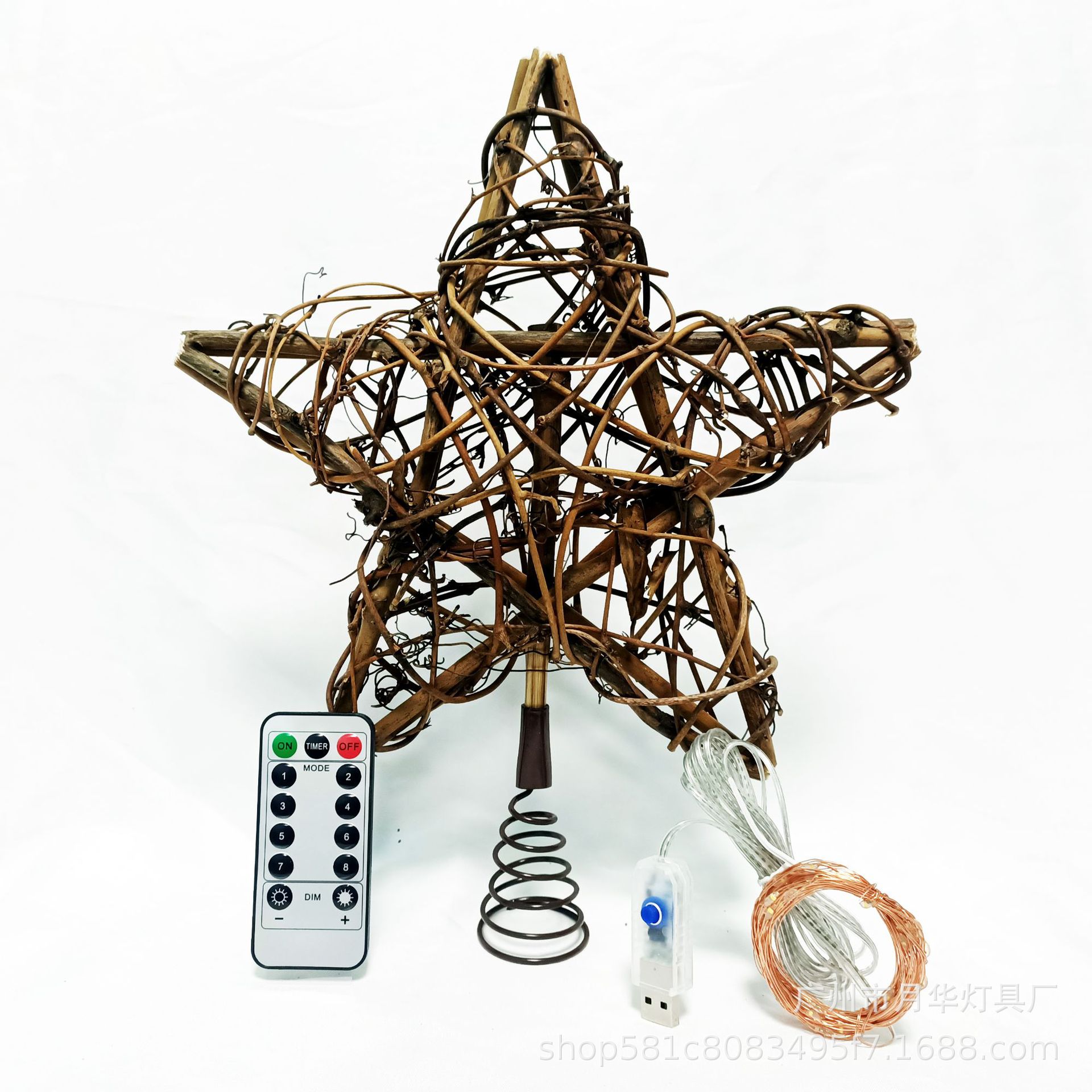 クリスマスのための籐のTシャツ,春のサポート,クリスマスツリ - Star Tree Topper のレビューと価格