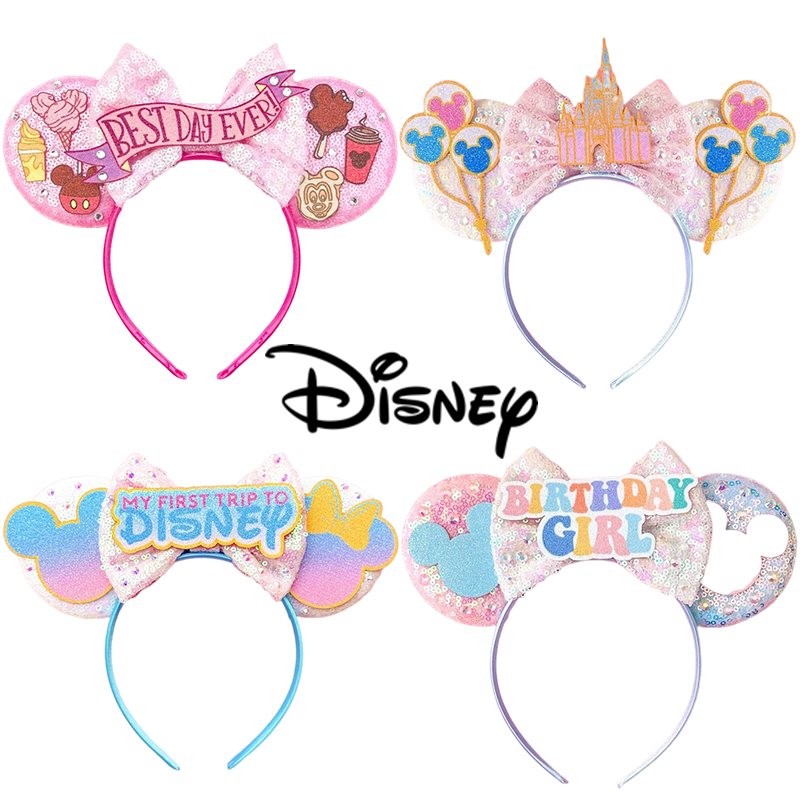 ディズニー-ミッキーマウスと女の子のためのヘッドバンド,パー - Ribbon Bow Gift のレビューと価格