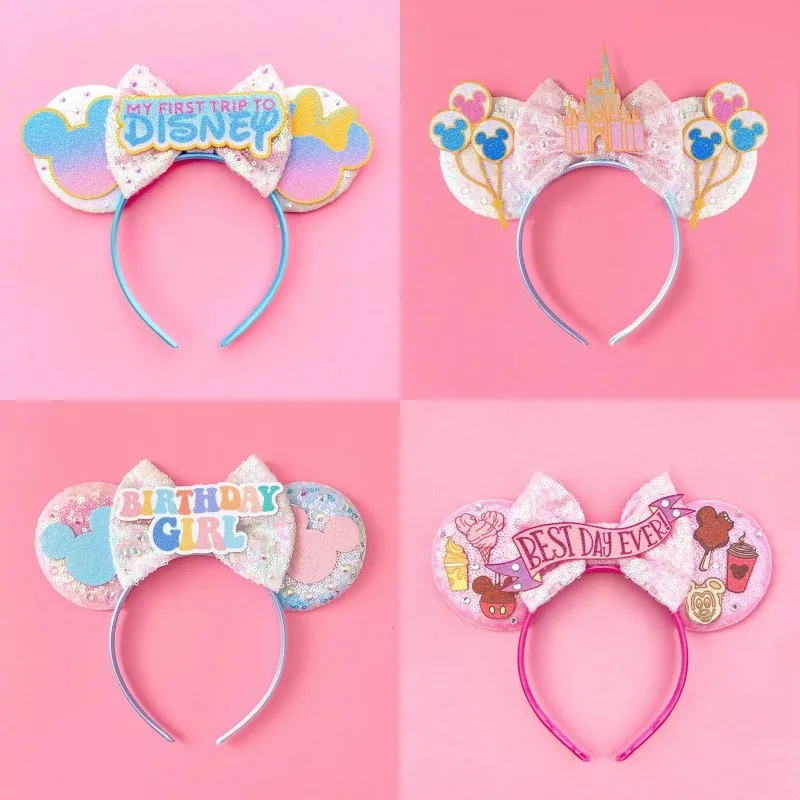 ディズニー-ミッキーマウスと女の子のためのヘッドバンド,パー - Ribbon Bow Gift のレビューと価格