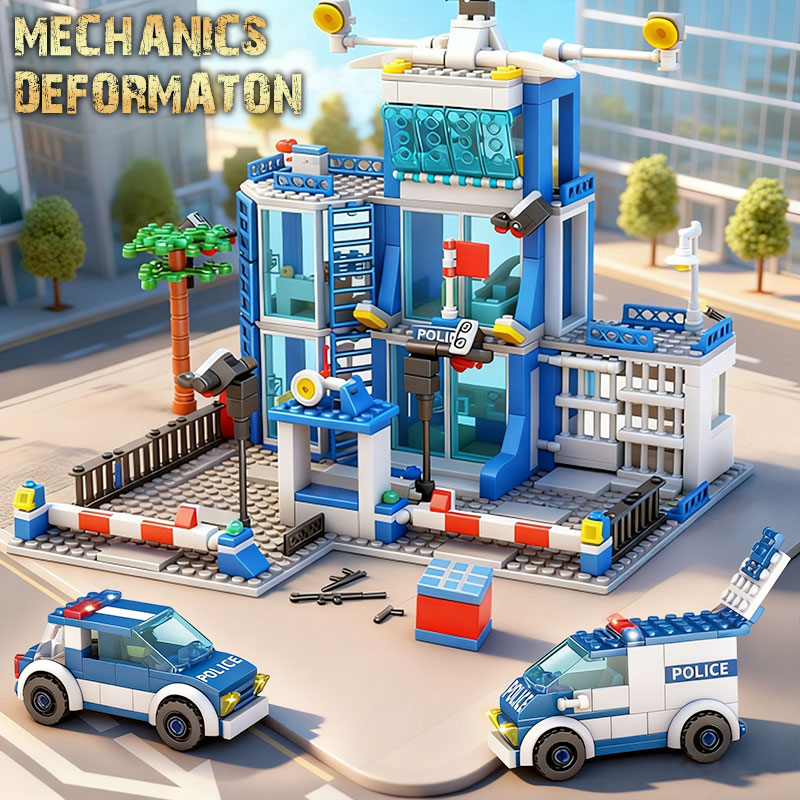 市警察署ビルディングブロックセット SWAT 車 ヘリコプタ - Lego Set City のレビューと価格