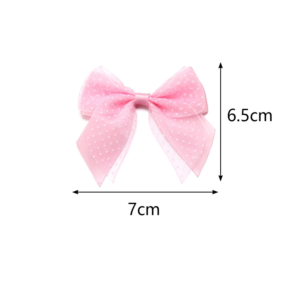 10 ピース/ロットサテンリボン弓印刷ドット弓多色二重層ちょ - Ribbon Bow Gift のレビューと価格