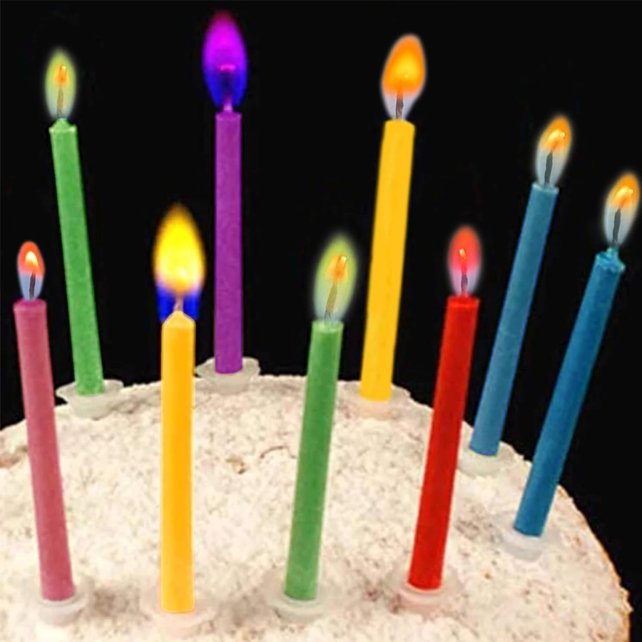 12/24 個の誕生日ケーキキャンドルハッピーバースデーキャ - Holiday Candle Set のレビューと価格